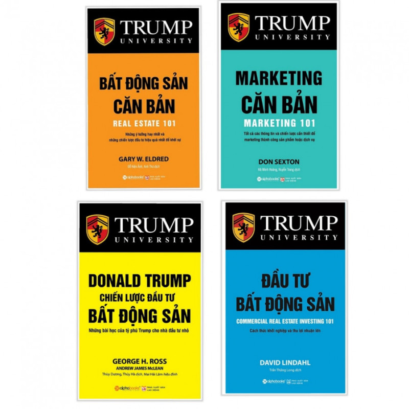 Combo 4 Sách Bất Động Sản Donald Trump: Bất Động Sản Căn Bản + Chiến Lược Đầu Tư Bất Động Sản + 101 Lời Khuyên BĐS + Đầu Tư Bất Động Sản