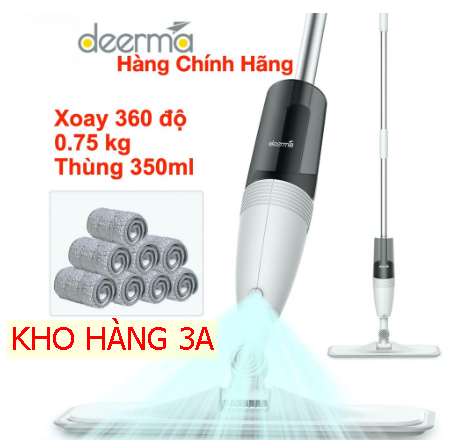 Cây lau nhà phun nước deerma water spray mop - tb500