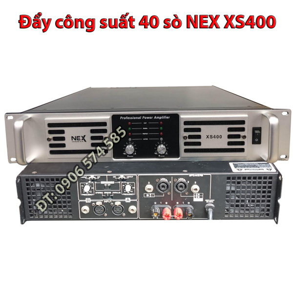 [HCM][Hàng nhập] Cục đẩy Maind công suất NEX XS400 40 sò nguồn xuyến - Bộ khuếch đại âm thanh 800w