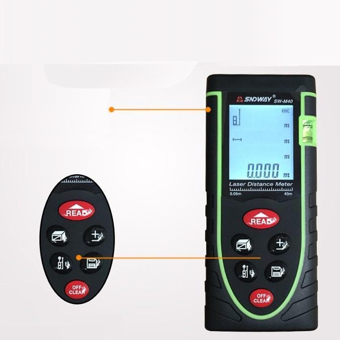 [HCM]Máy đo khoảng cách laser 40m SNDWAY SW-M40
