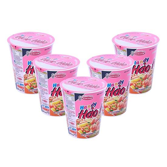 Combo 3 Cốc Mỳ Handy Hảo Hảo Tôm Chua Cay 67G