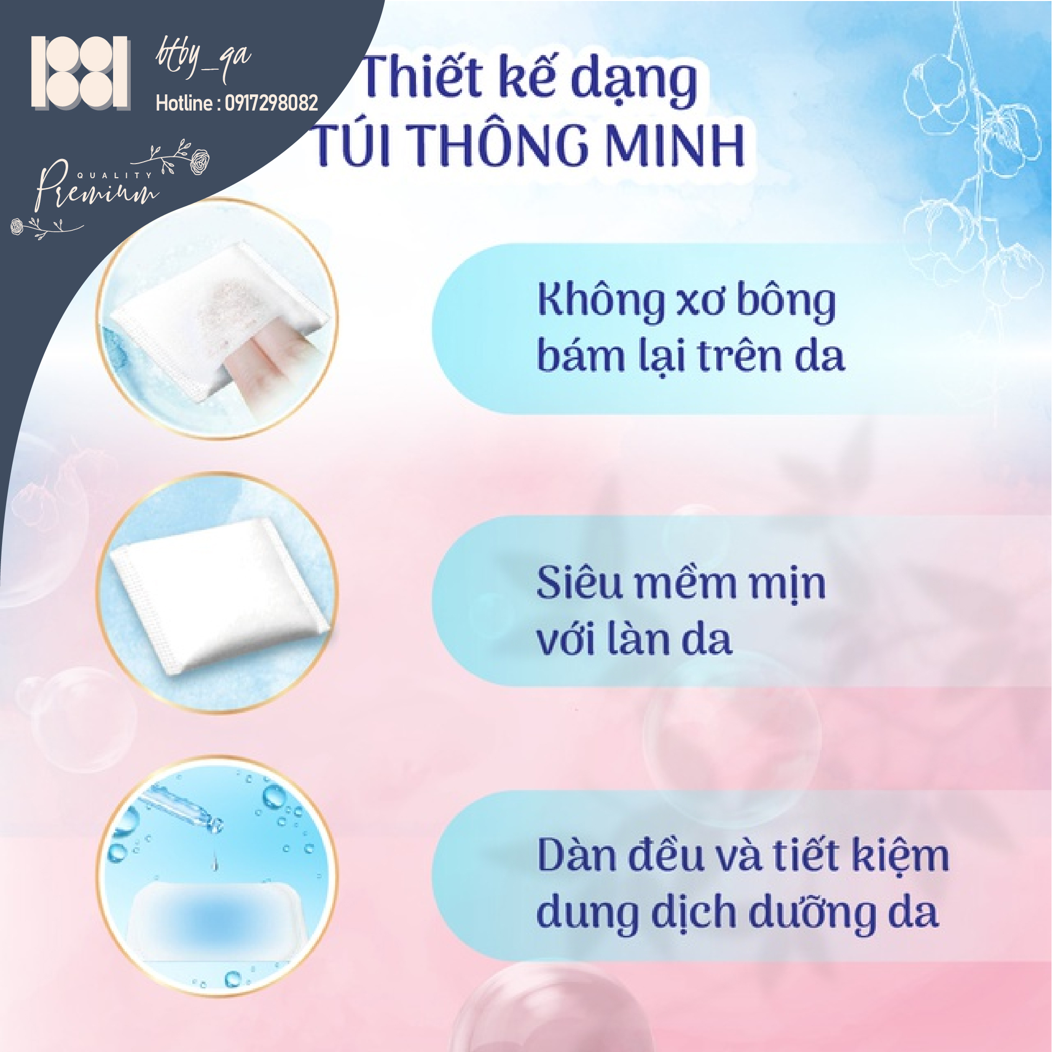 Bông tẩy trang Silcot cơ bản 82 miếng/hộp