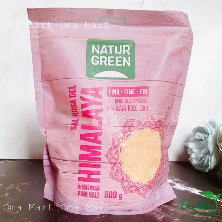 Muối Hồng Hymalaya Naturgreen 500g Dạng Mịn