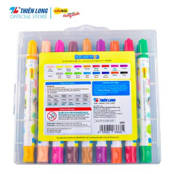Bút sáp vặn 18 màu Thiên Long Colokit TCR-C008/DO