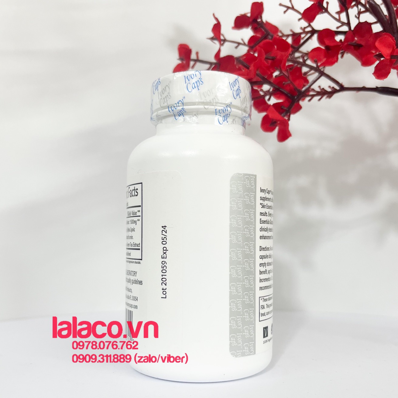 Viên uống trắng da Ivory Caps 60 viên Mỹ