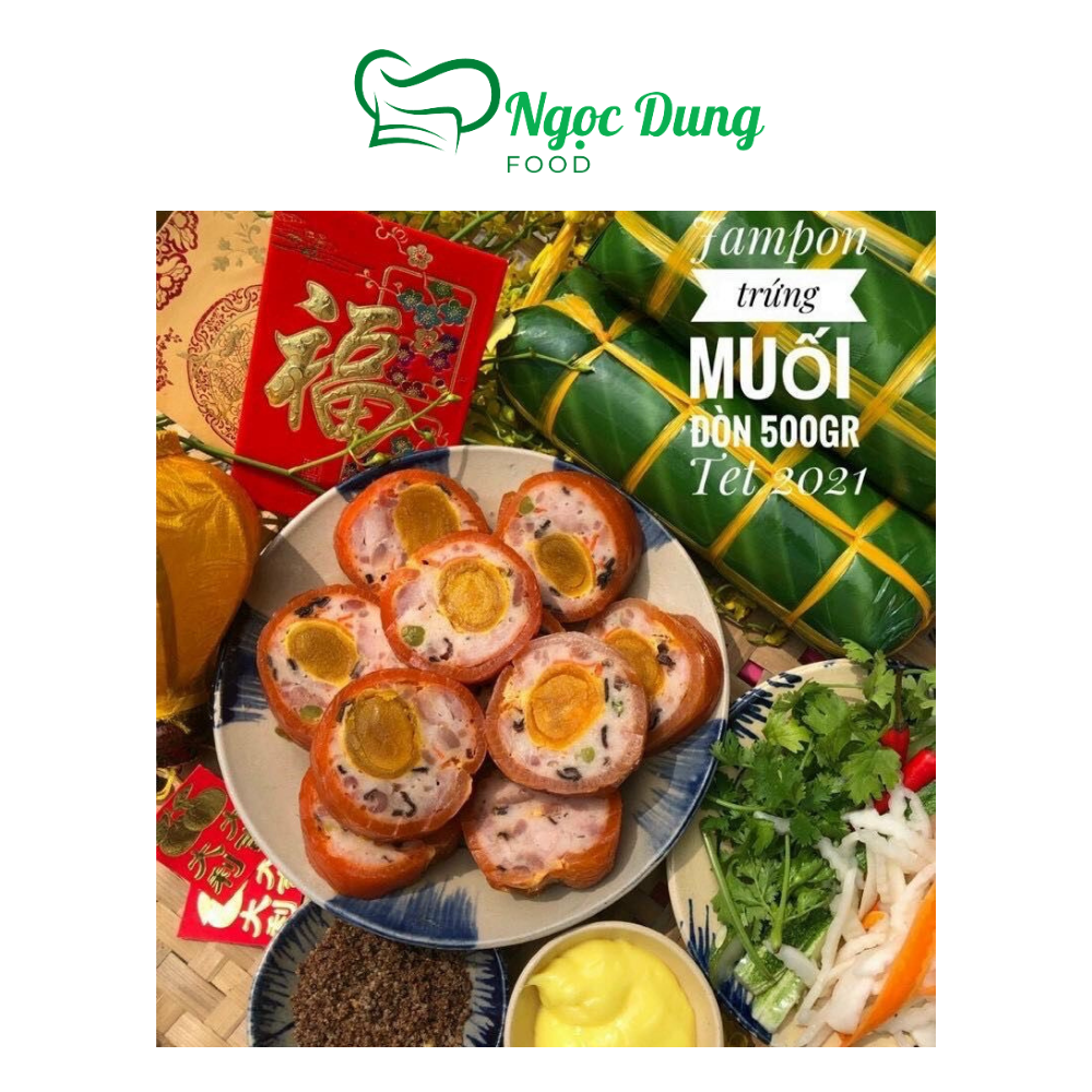 Jambon trứng muối. Chả da cam đòn 500g