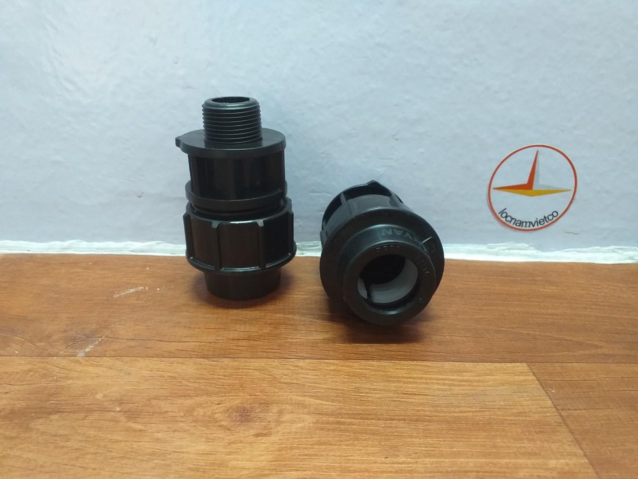 Nối ren nhựa HDPE DN 25 x 3/4 TIANYAN