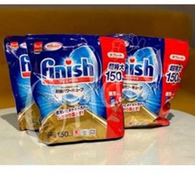 Combo 2 Túi Viên Rửa Chén Bát Finish Power Cube ( túi 150 viên )