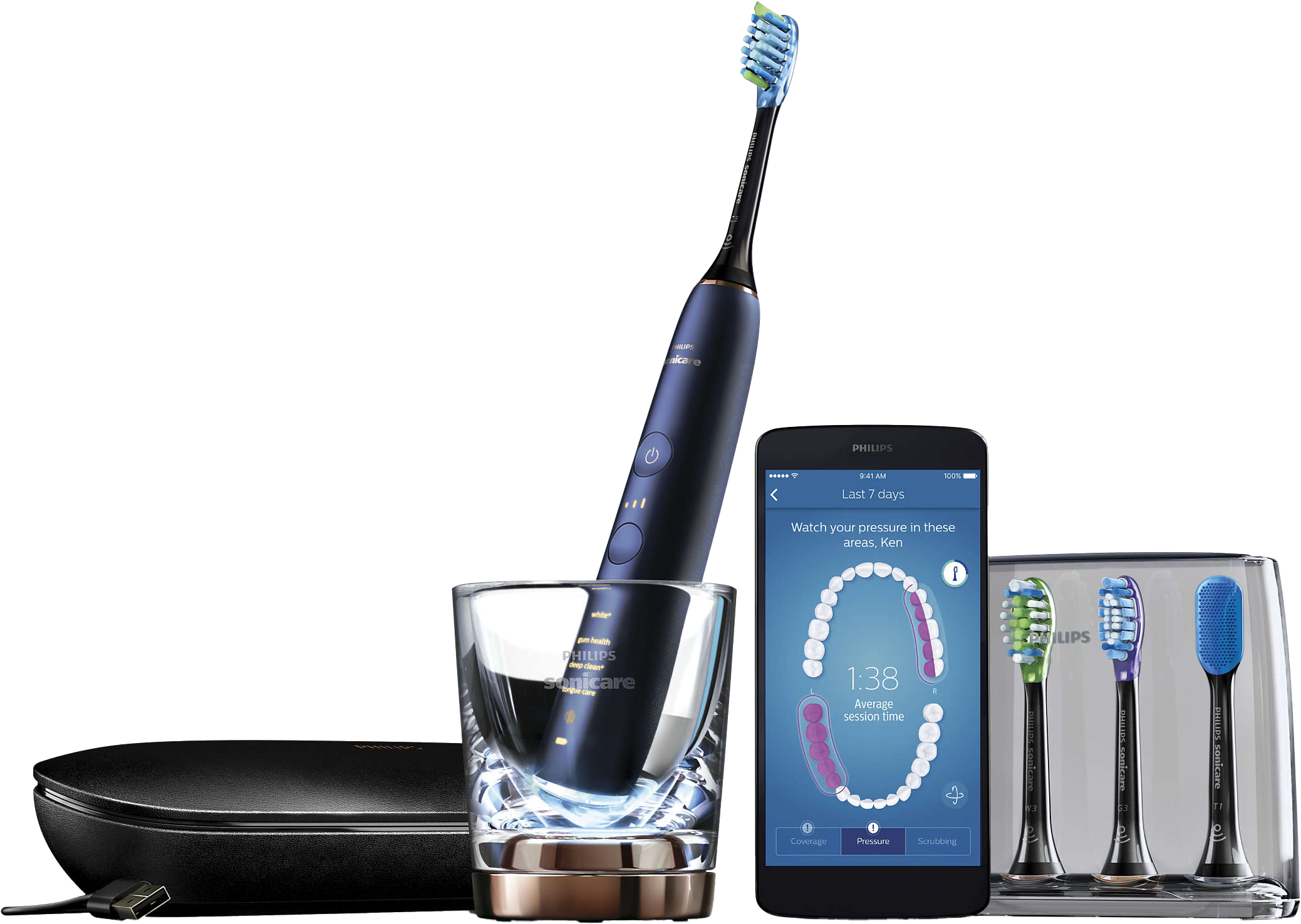 Bàn chải điện Philips Sonicare DiamondClean Smart 9700