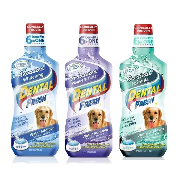 Nước Uống Dental Fresh Thơm Miệng Sạch Răng Cho Chó Mèo 237ml USA - Nông
