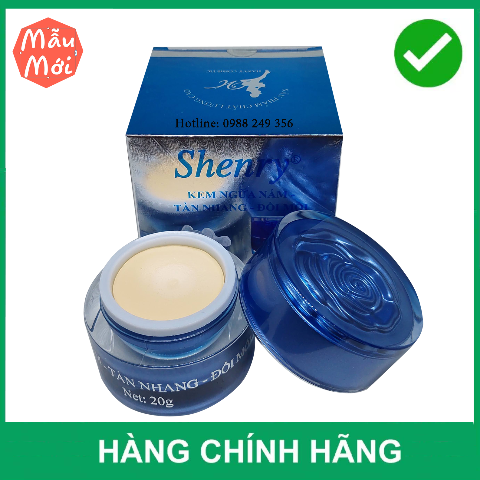Kem Nám Tàn Nhang Đồi Mồi SHENRY 20G
