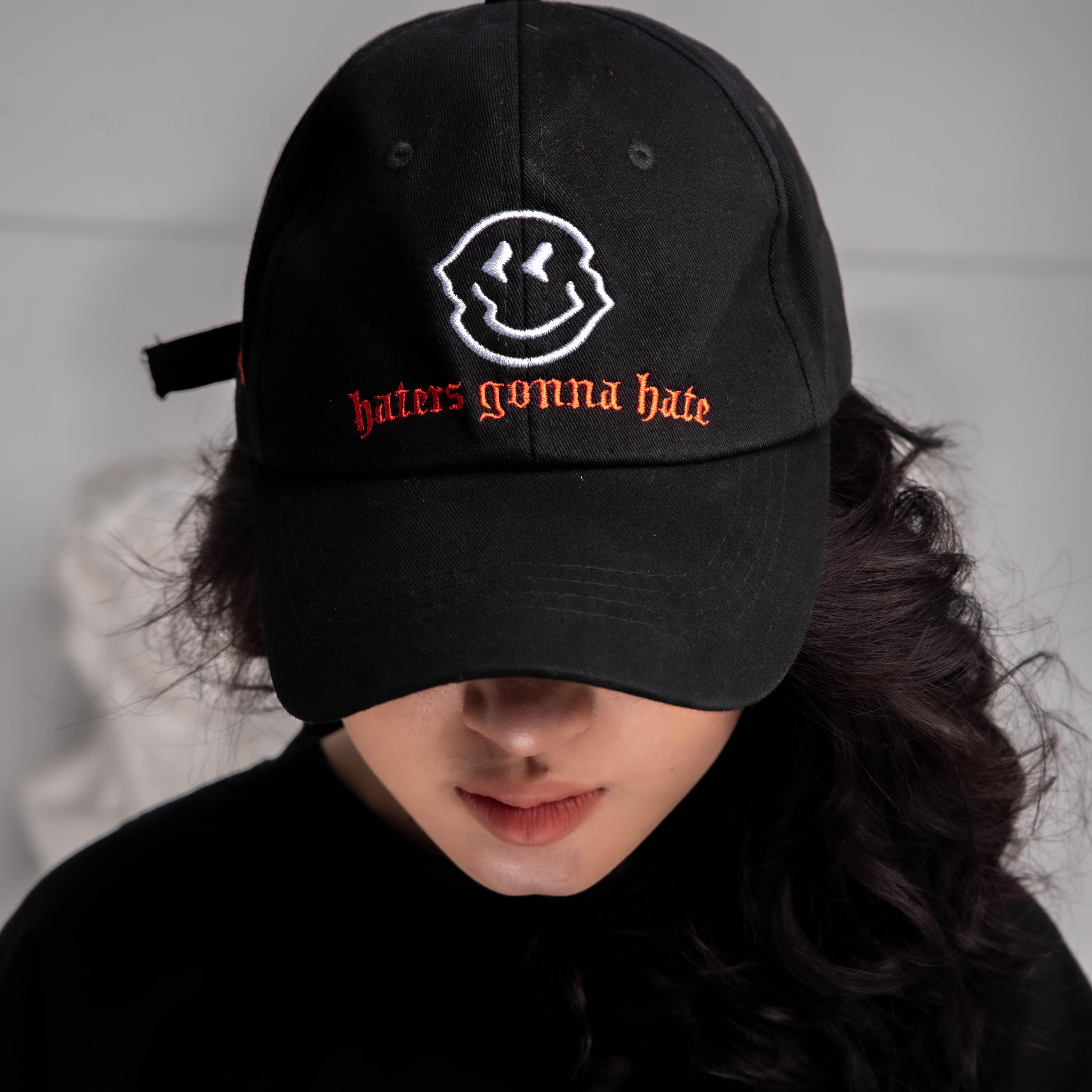 PARADOX Nón kết HATERS CAP  - BLACK WORDING