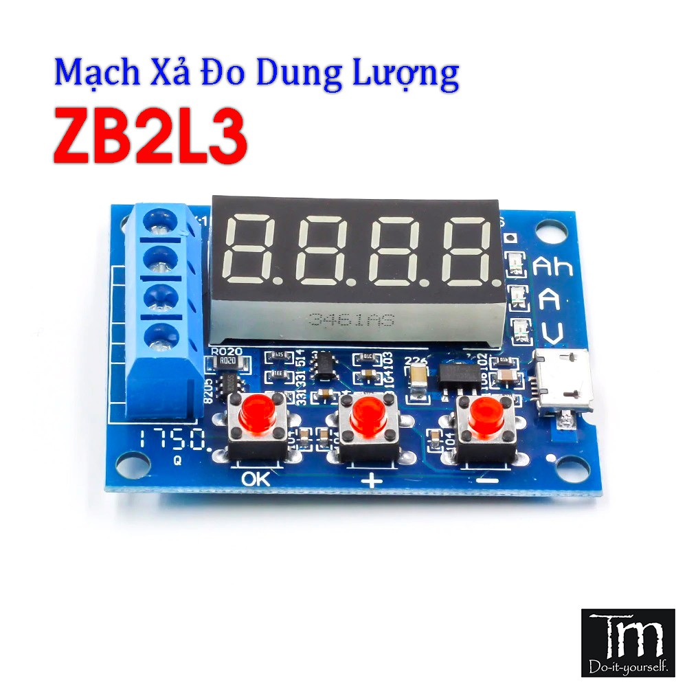 Mạch Xả Đo Dung Lượng Pin & Acquy ZB2L3