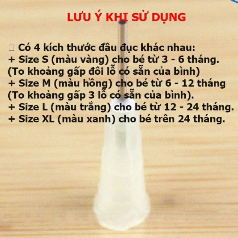 Dập lỗ núm ti bình sữa NAM7