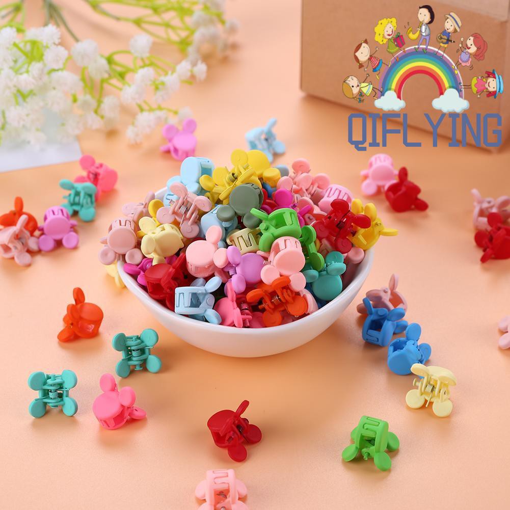 Set 25 Kẹp Tóc Càng Cua Mini Nhiều Màu Cho Bé Gái