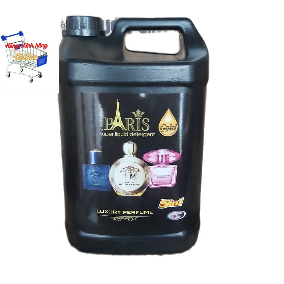 [ HCM] Combo 2 Can Nước Giặt Xả Paris hương hoa Pháp (5L /1 Can)