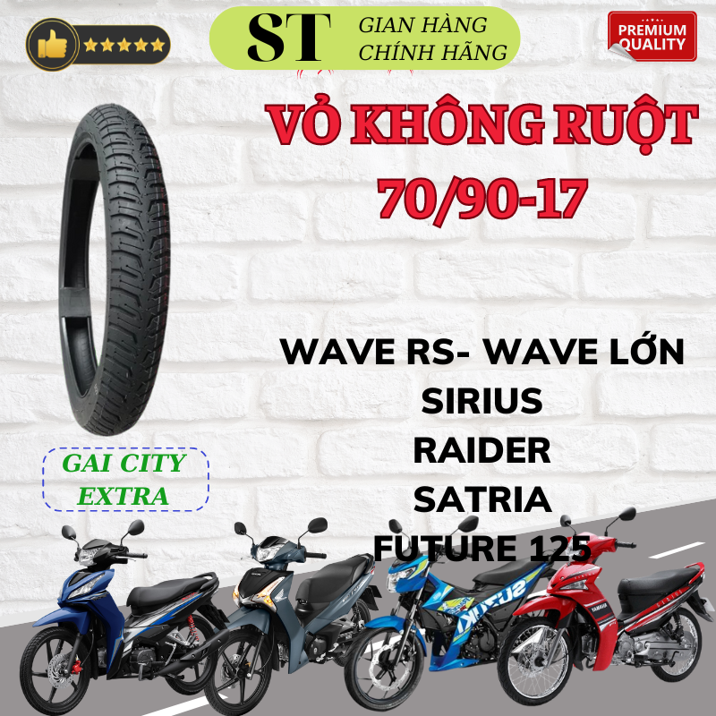 1 Cặp vỏ không ruột : wave rs -sirius -future 125-satria -raider