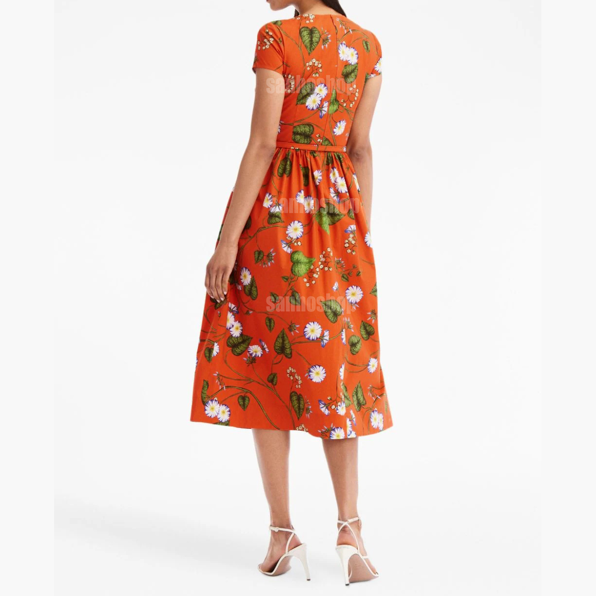 ĐẦM MIDI 0SCAR MORNING GLORY POPLIN