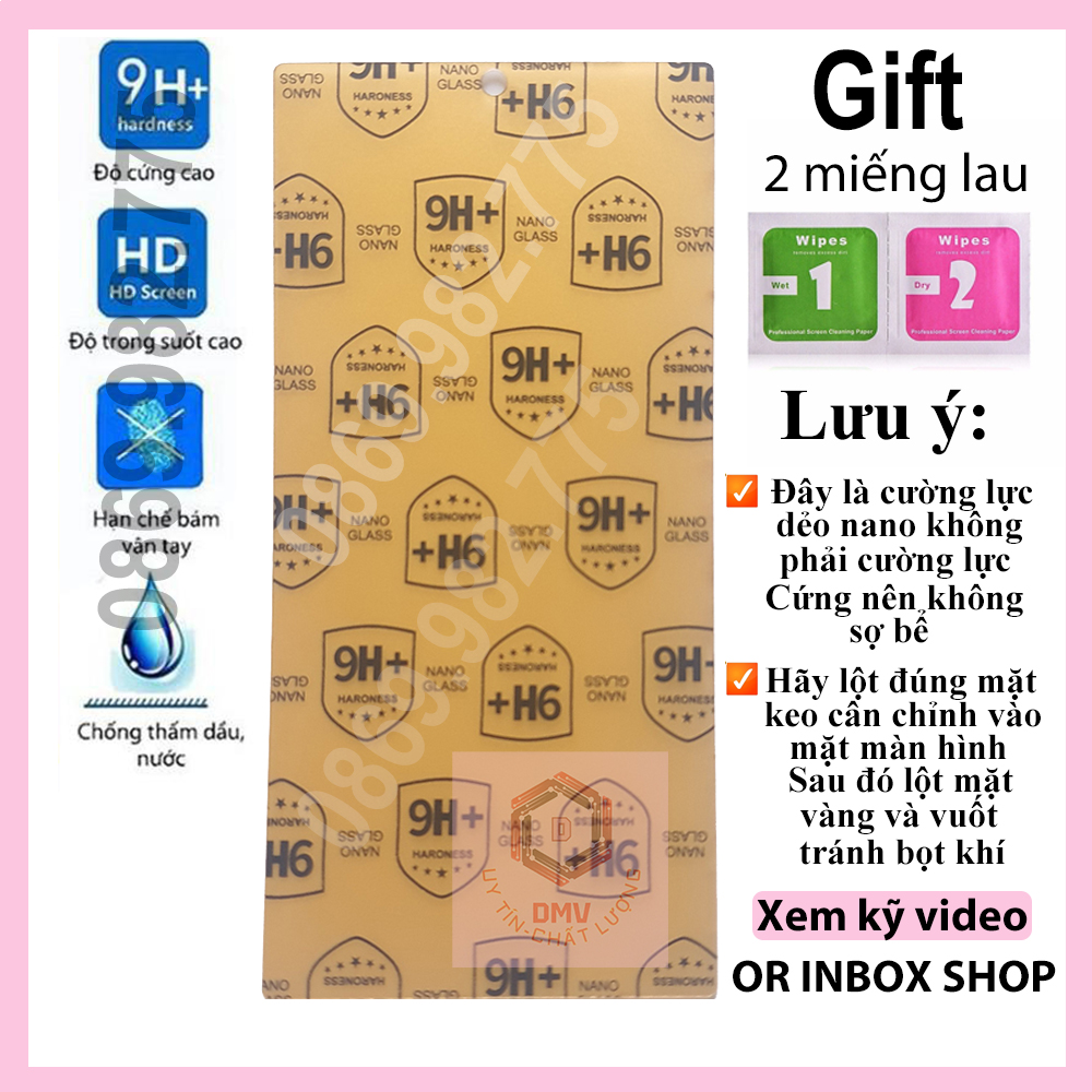 Dán màn hình, kính cường lực Samsung Note 10 plus/note 10 lite/ note 10/note 9/note 8/note 7 , miếng dán cường lực dẻo nano 9h+ iPhone