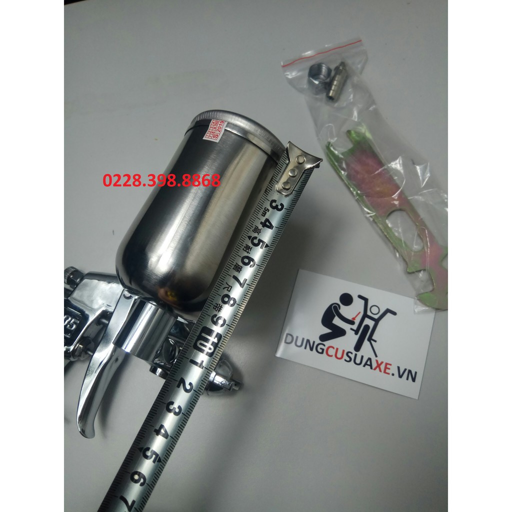 [HÀNG CHÍNH HÃNG] [ ẢNH THẬT] súng phun sơn H85 ca inox xịn [CHO KHÁCH XEM HÀNG]