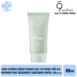 [HCM]Kem Chống Nắng Thanh Lọc và Phục Hồi Da 9Wishes Pine Treatment Suncreen SPF50+ PA++++ 50ml thumbnail
