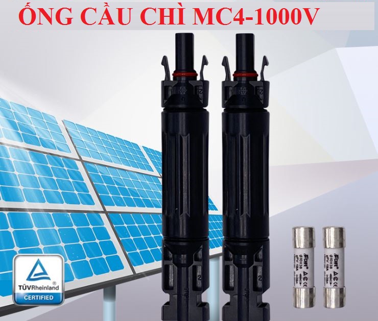 Cầu chì mc4 1000v 15a 20a 30a cầu chì quang điện - cauchi-mc4