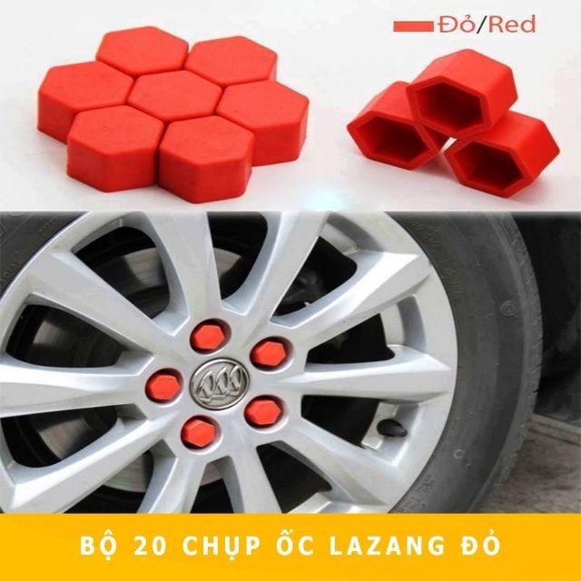 Bộ 20 Chụp ốc trang trí Lazang Silicon 17mm