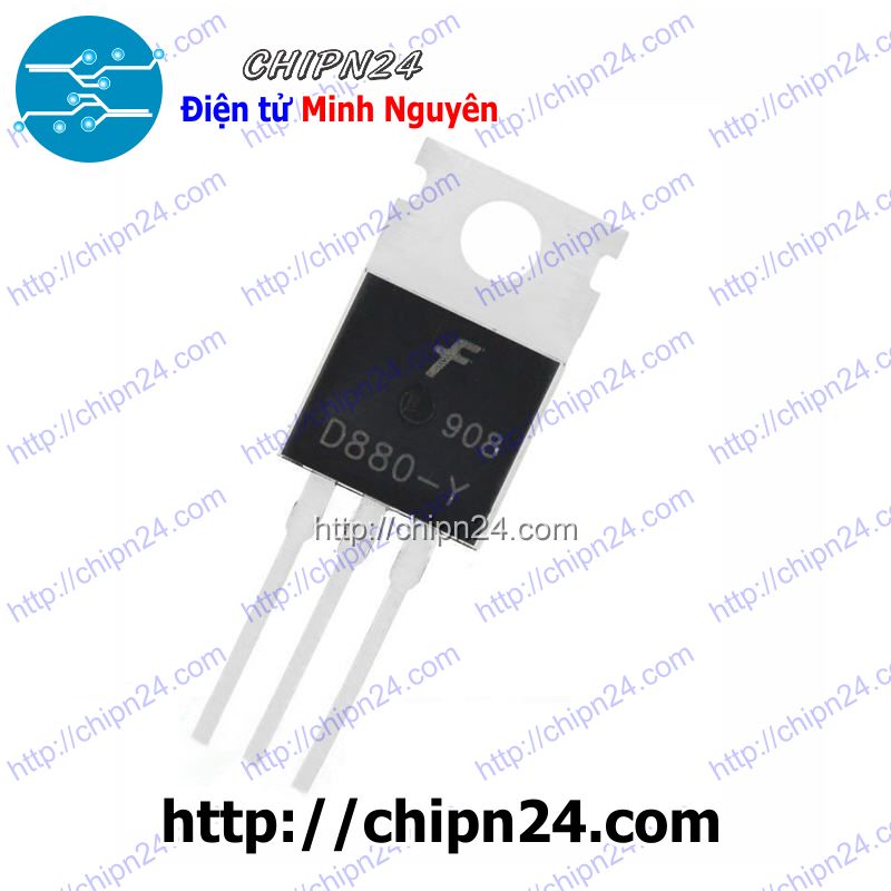 [2 con] (KT1) Transistor D880 TO-220 NPN 3A 60V (D880-Y 880)
