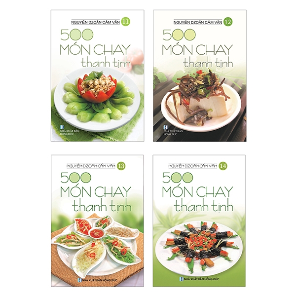 Fahasa - bộ sách 500 món chay thanh tịnh: tập 11 đến tập 14