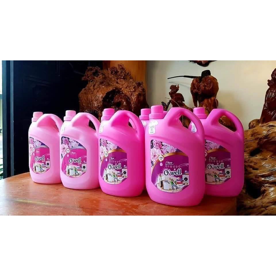Thùng 4 chai nước giặt Owell mỗi chai 3.5 lít cực thơm.