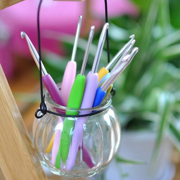 Bộ kim móc cán dẻo 8 cây