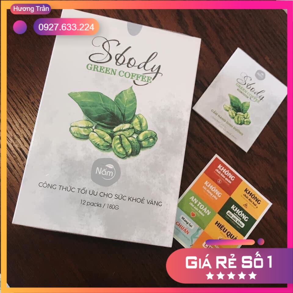 Cà phê giảm cân sbody green coffe chuẩn