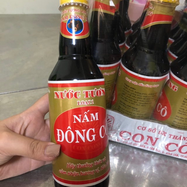Nước tương nấm đông cô chai nhựa 480ml
