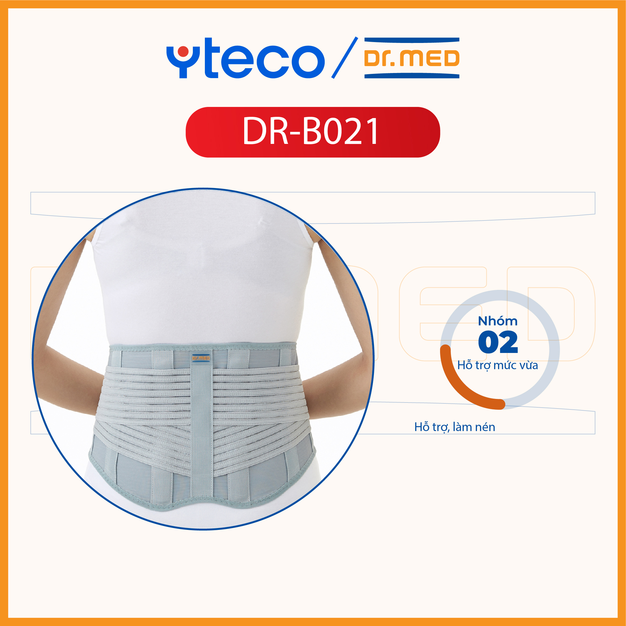 [HCM]Đai lưng bụng đàn hồi Dr.MED DR-B021