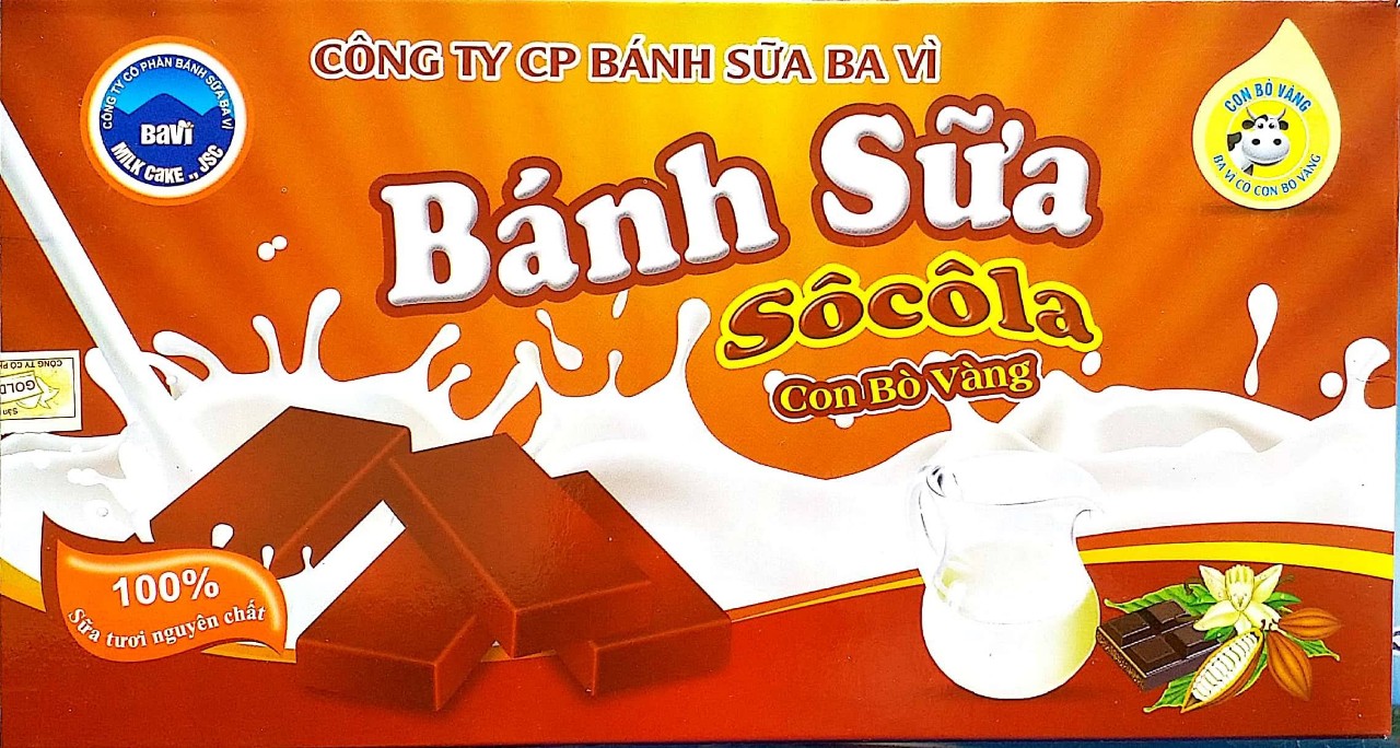 Bánh Sữa Socola Con Bò Vàng Ba Vì 170g