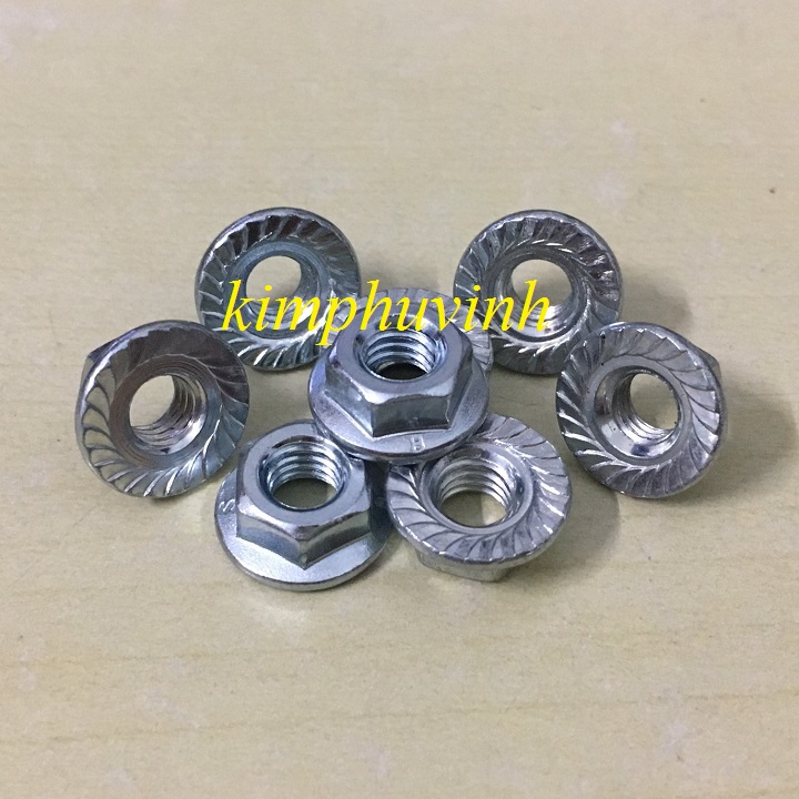 M6 - 20 CON ĐAI ỐC LÔNG ĐỀN - TÁN LÔNG ĐỀN 6li