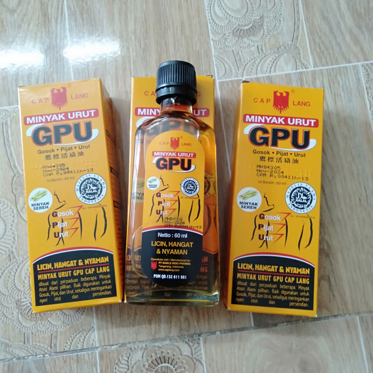 Dầu xoa bóp GPU 1 chai
