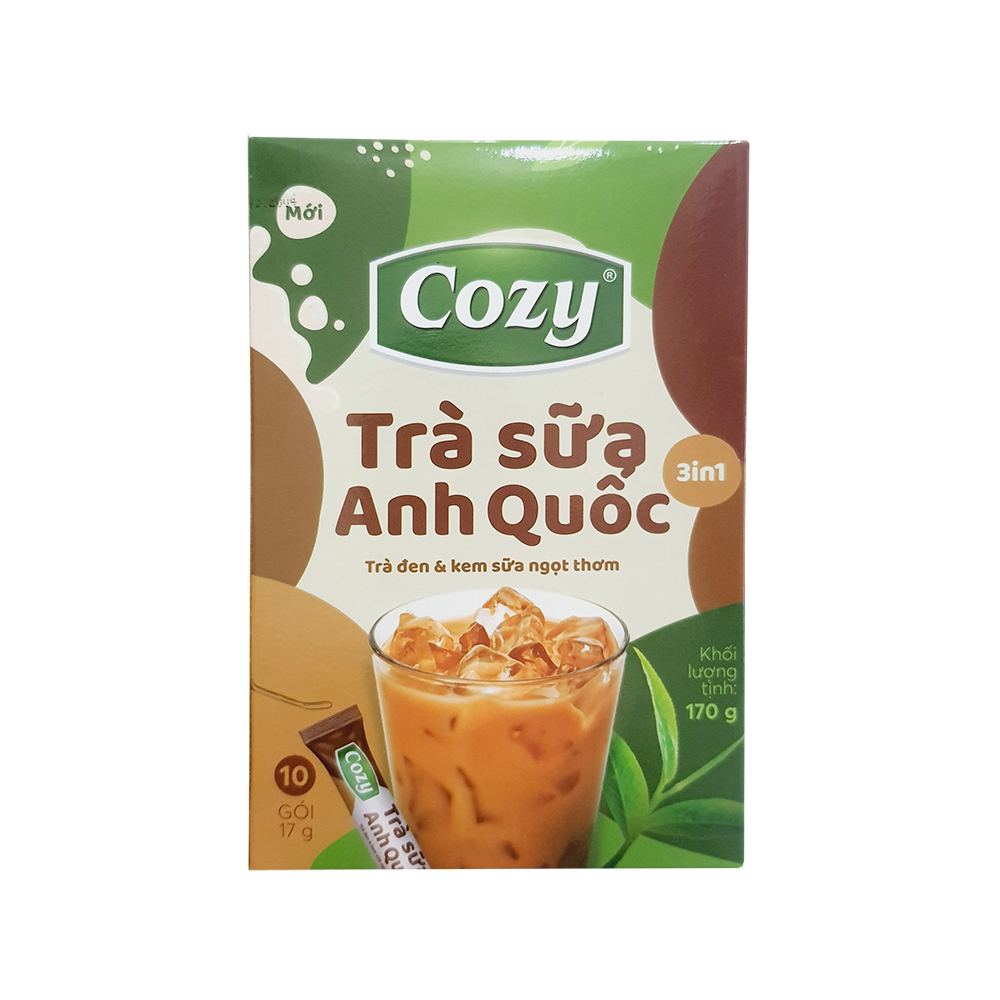 Trà Sữa Matcha Cozy 3in1 Hộp 10 gói