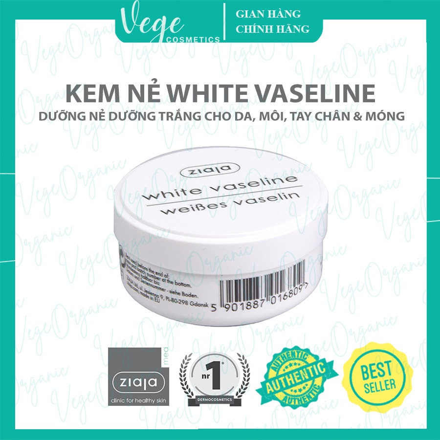 Kem dưỡng da, dưỡng ẩm, làm trắng da, dưỡng trắng da mặt da tay và dưỡng môi White Vaseline -CN004