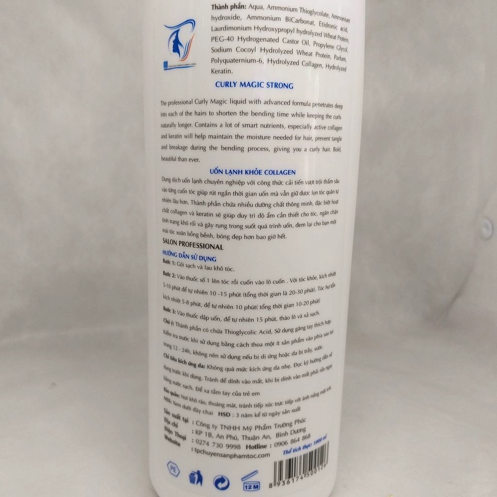 [HCM]Thuốc uốn lạnh Beauty Plus 1000ml Tóc khỏe tóc yếu- Bước số 1 ( Nước )