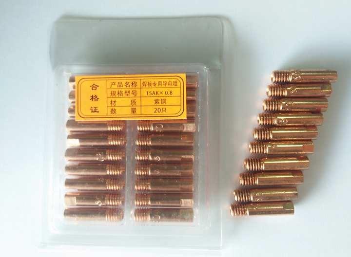Bép hàn 15AK, M6x25x0.8 (40 cái) - phụ kiện máy hàn mig