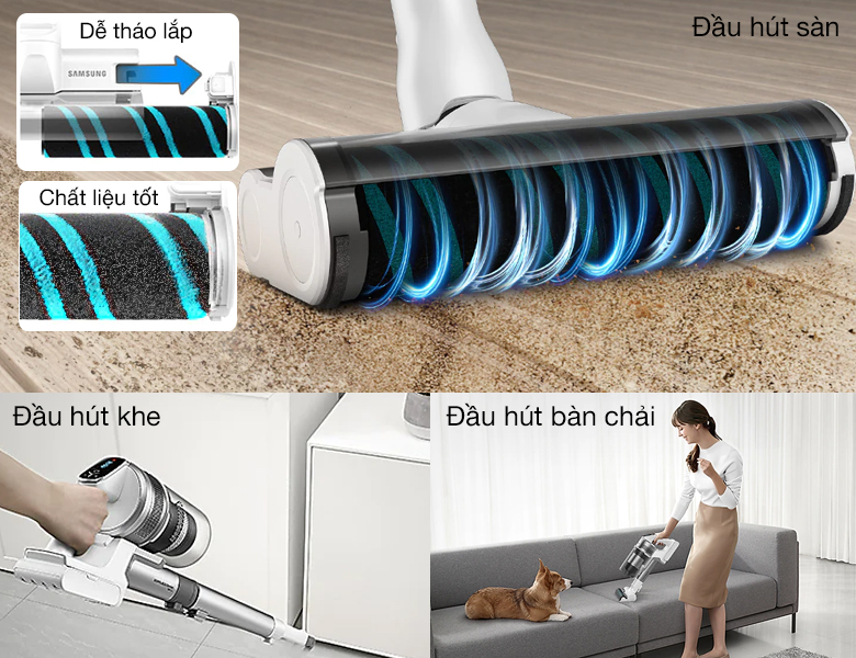 Máy hút bụi không dây Samsung Jet 90E multi (VS15R8544S1)