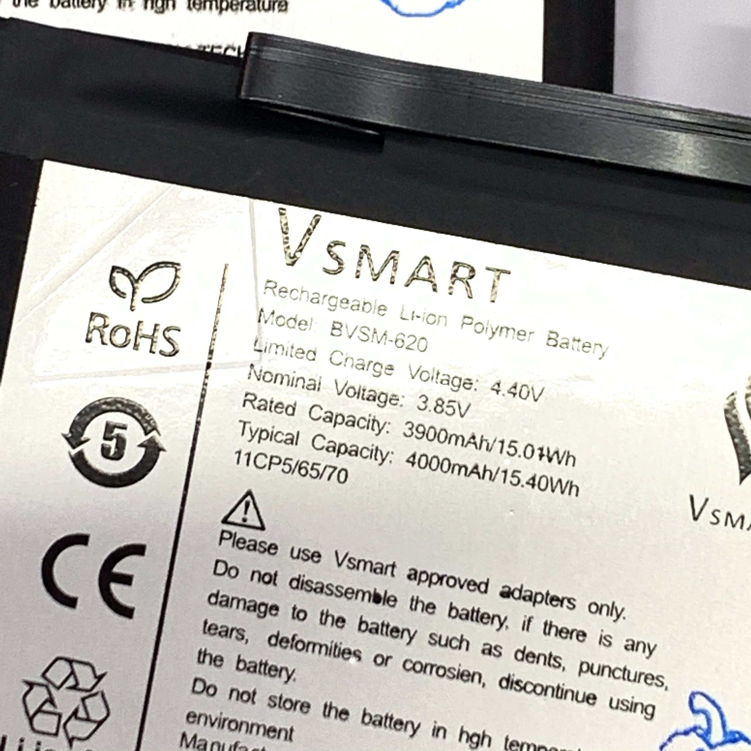 Pin Vsmart Live (V620a) Model BVSM-620 zin hãng - BẢO HÀNH 3 THÁNG ( Lỗi 1 đổi 1 )
