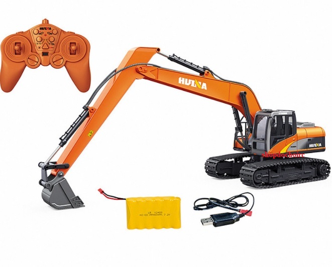 Xe xúc điều khiển từ xa gầu múc kim loại Huina1551(RC317)