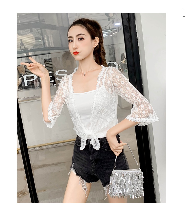[HCM][CHẤT LƯỢNG_TRỢ SHIP] Áo khoác nữ áo khoác ren tà ngắn 13 C130 Cỏ Boutique cao cấp thoáng mát sang trọng mặc đi làm đi chơi du lịch