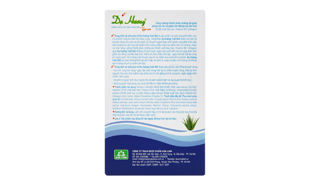 Dung dịch vệ sinh phụ nữ Dạ Hương 100 ml
