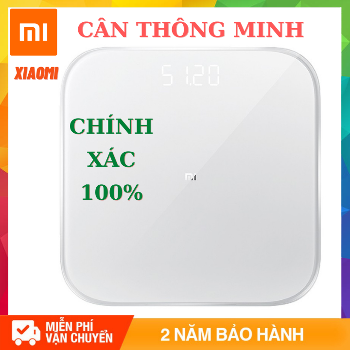Cân điện tử thông minh Xiaomi Smart Scale 2 Chuẩn xác 100% - Bảo hành 12 tháng