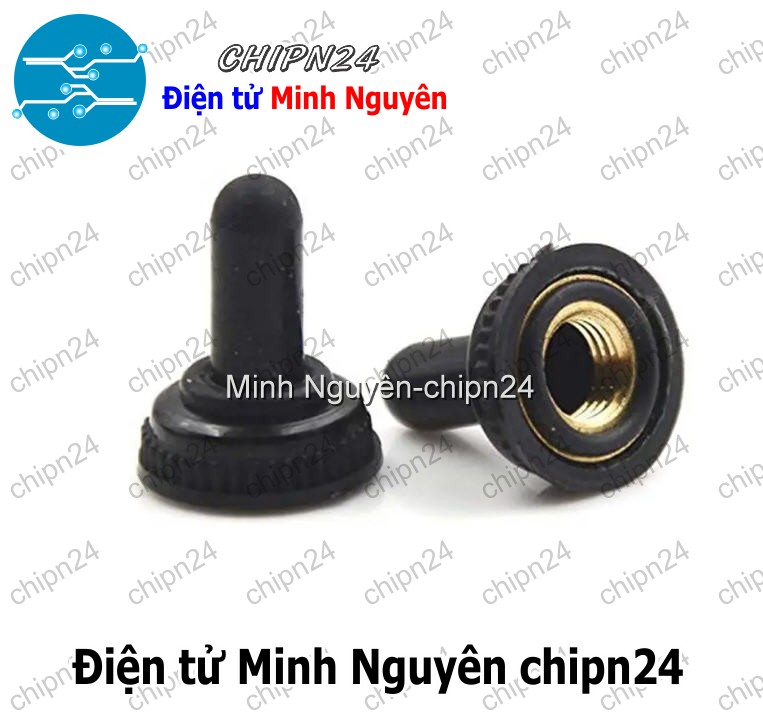 [2 cái] (F101.5) Nắp chụp công tắc MTS 6mm chống nước - HH004777