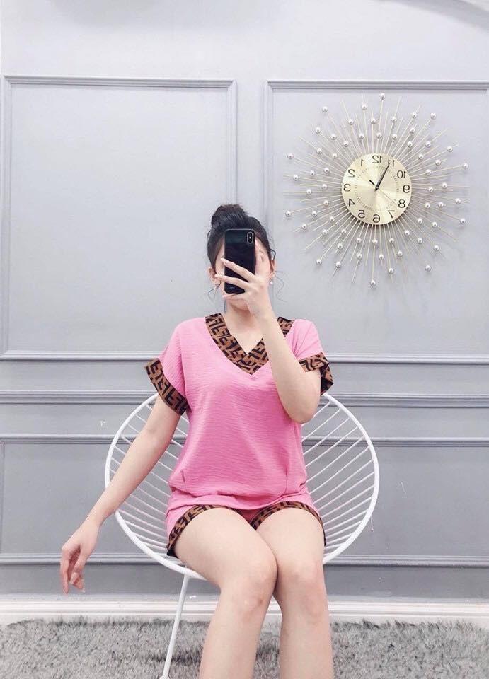 [HCM]SÉT BỘ COTTON ĐÙI PHỐI VIỀN SIÊU DỄ THƯƠNG(CÓ SIZE 3XL:66-75KG)