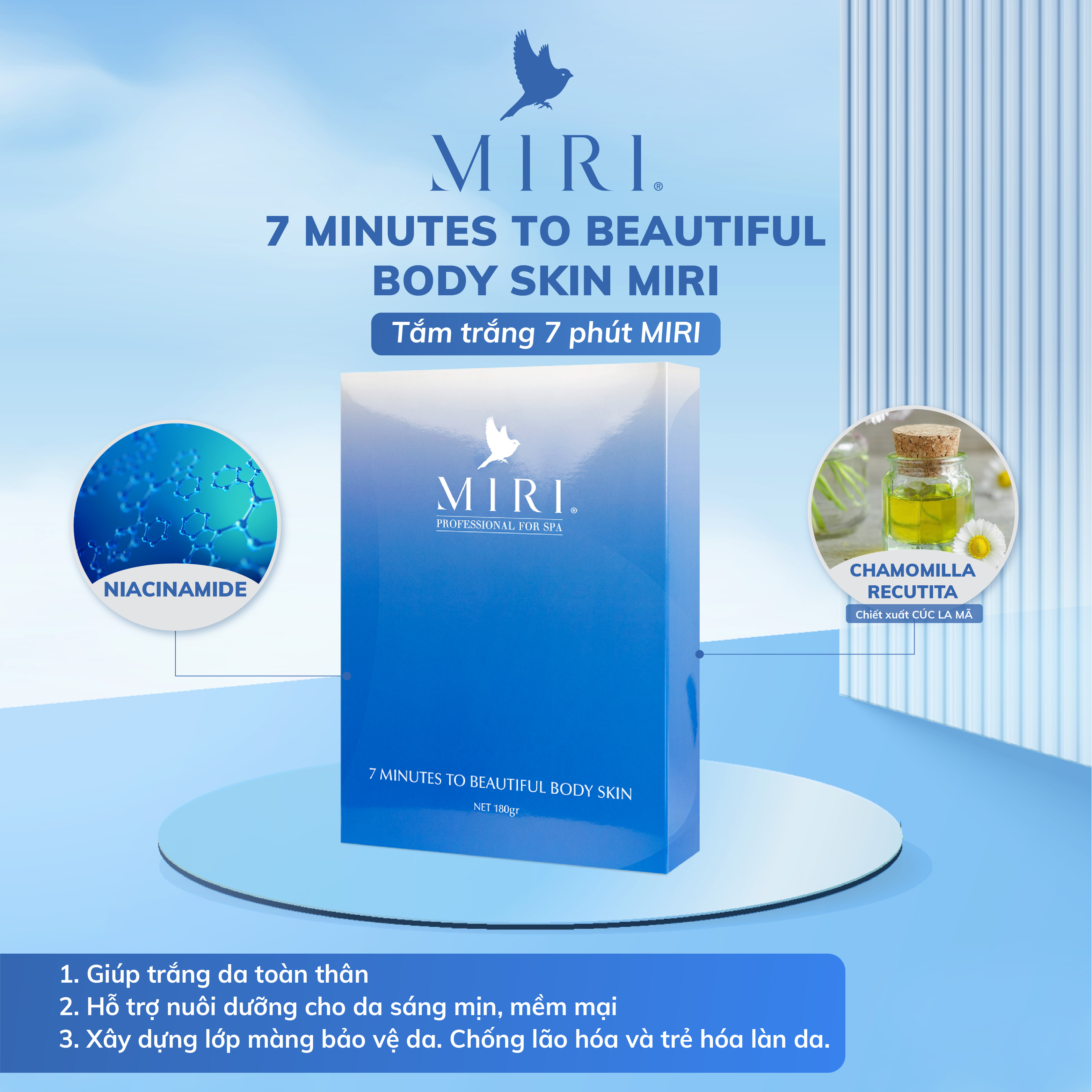 Tắm Trắng 7 Phút MIRI (180gr)